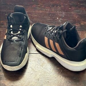 Adidas Soleman Bounce Men's Black and Tan Athletic Shoes size 10.5